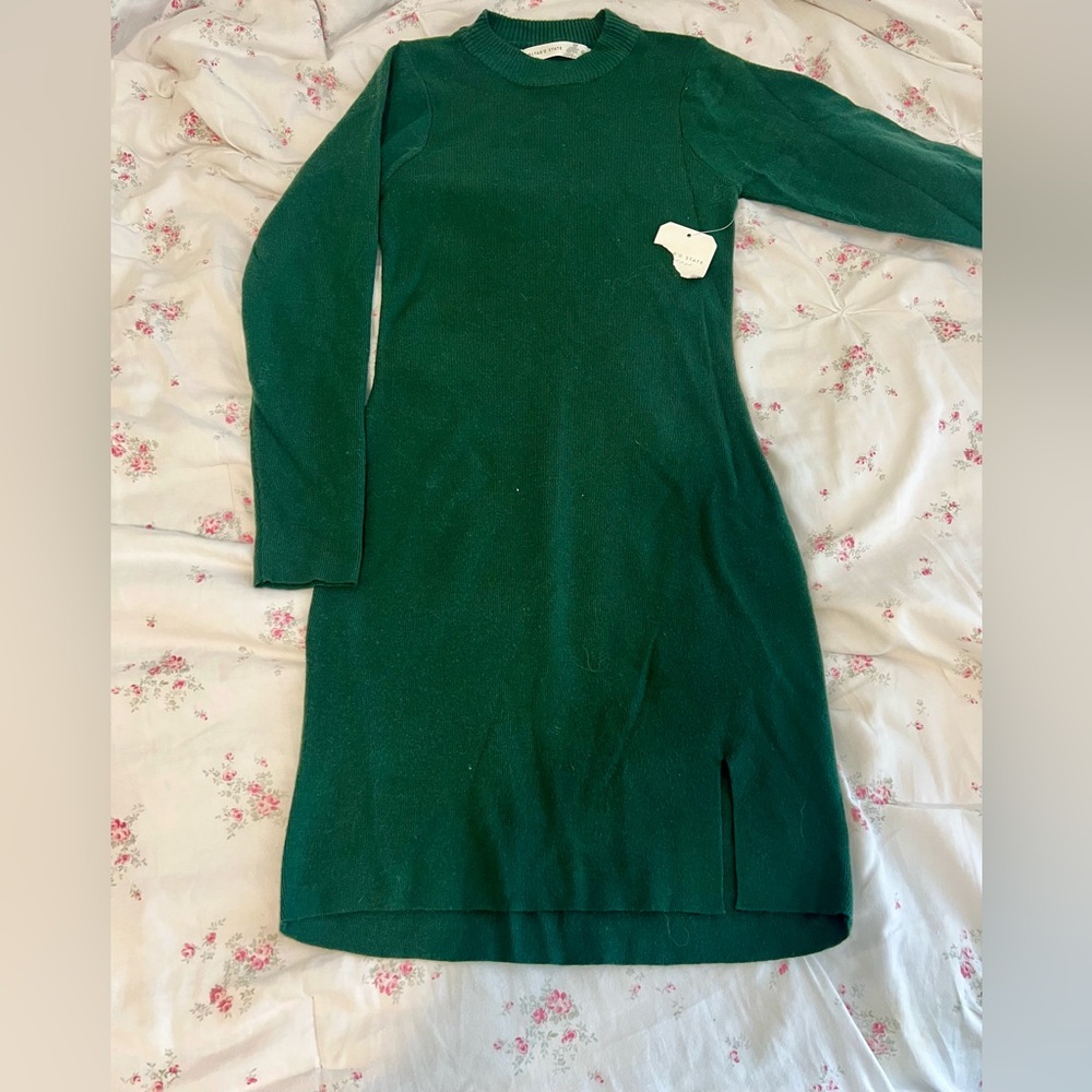 Altar’d State Green Long Sleeve Dress